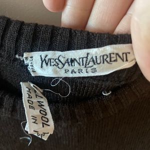 VINTAGE saint laurent wool sweater